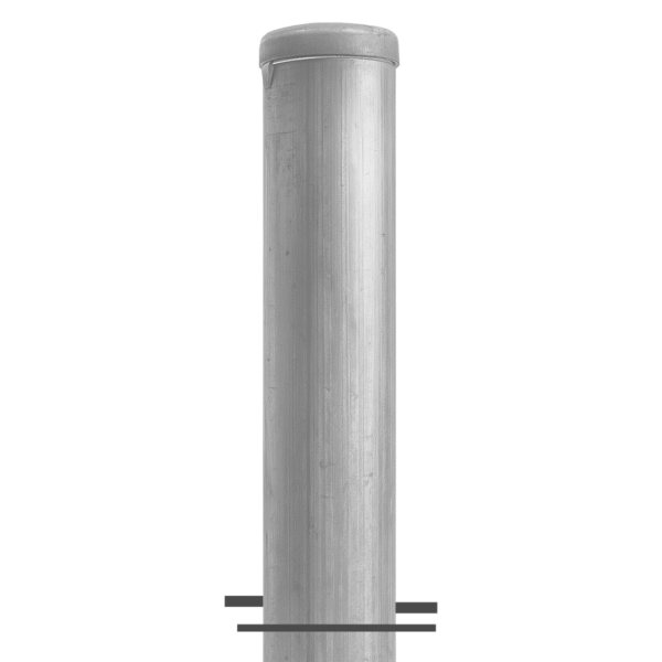 POSTE SENCILLO CALIBRE 18 DE 2" X 2MTS (PARA MALLA DE 1.50 METRO DE ALTO)